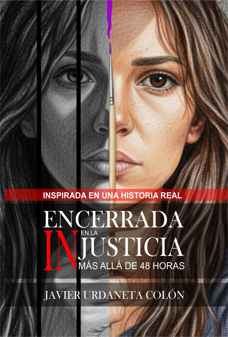 Portada del libro Encerrada en la Injusticia, Más allá de 48 horas, de Javier Urdaneta Colón